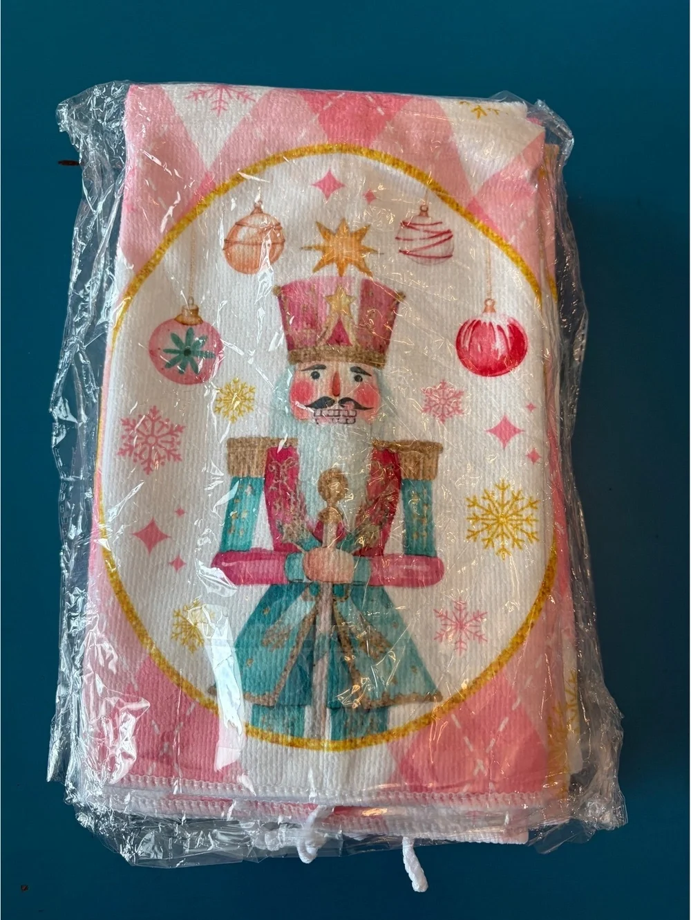 Set of 6 Christmas Nutcracker Themed Kitchen Towels, Quick-Dry Microfiber